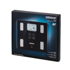 Smart tarozilar Omron VIVA 6 korpus indikatorlari, OMRON ilovasiga Bluetooth ulanishi, qora