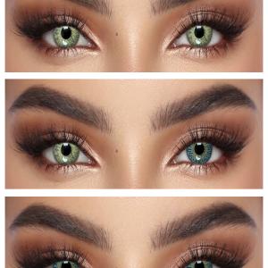 S3-648 AQUA BLUE  0.00 Цветные ГОЛУБЫЕ контактные линзы, для красоты. 1 Линза