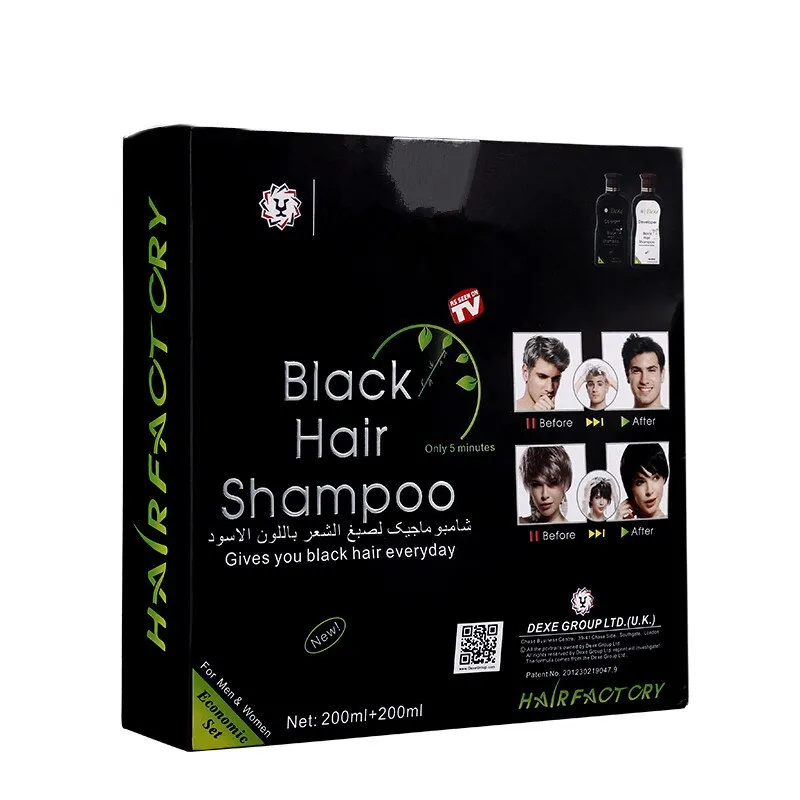Шампунь для мужчин от седых волос DEXE BLACK HAIR SHAMPOO