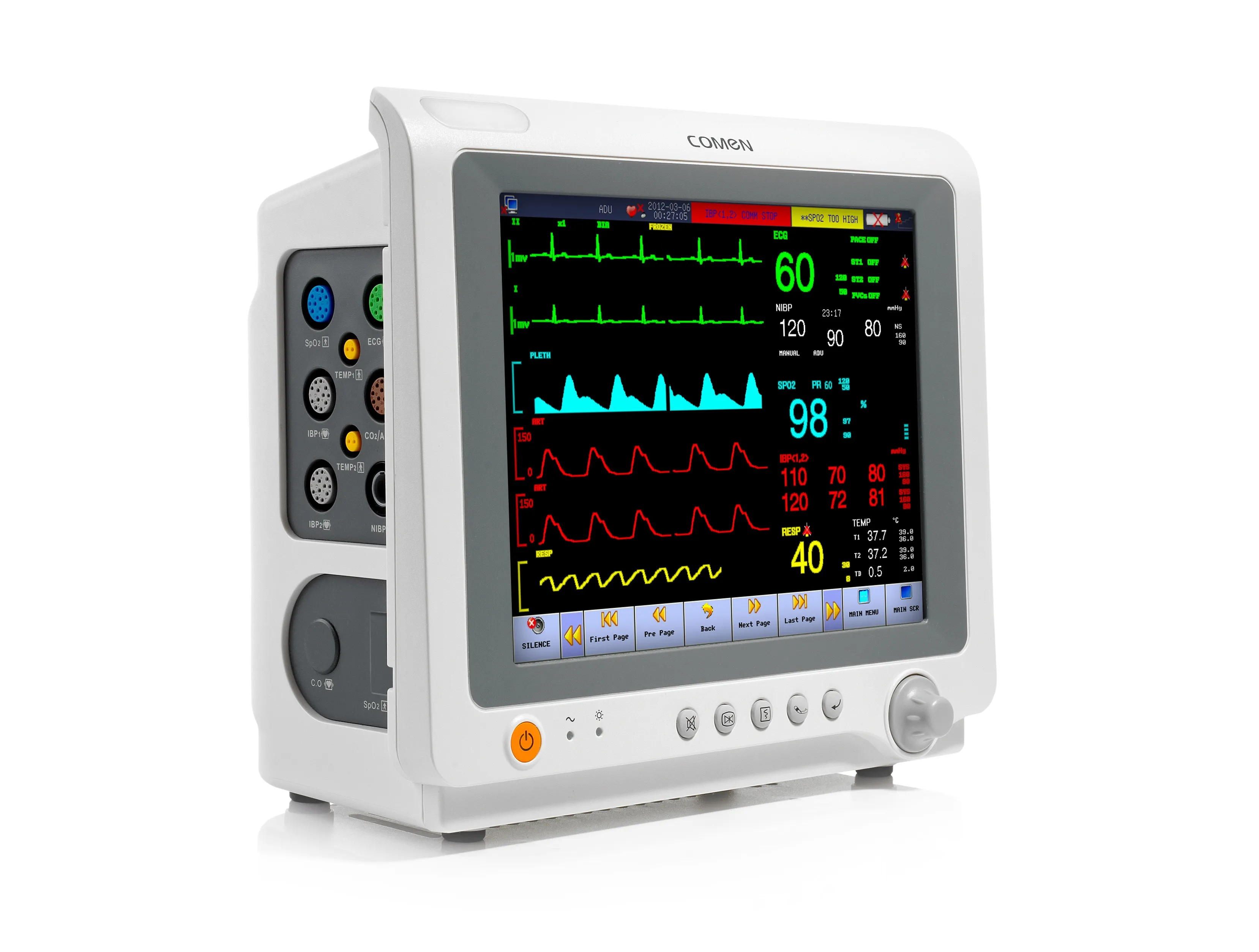 To'shak yonidagi bemor monitori STAR8000A (COMEN, Xitoy)