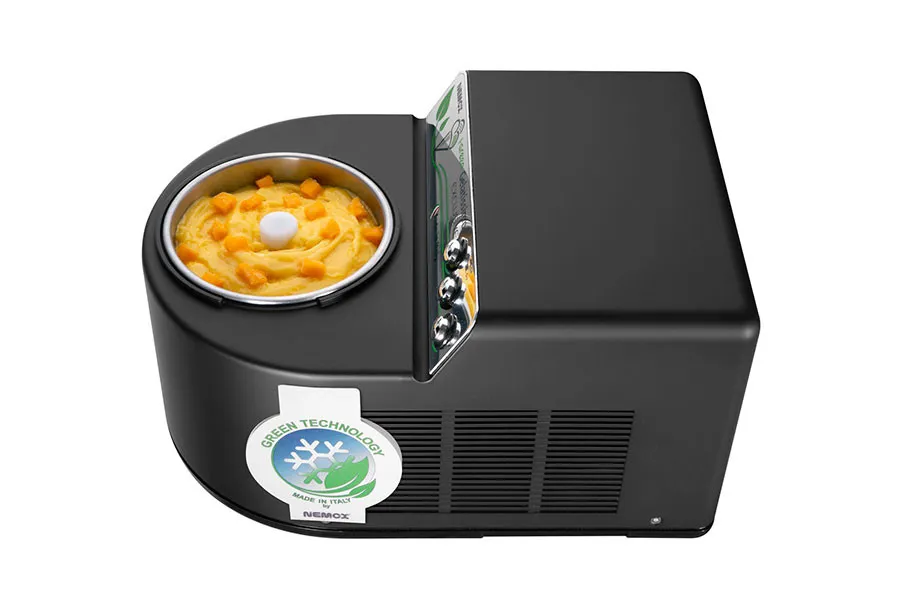 i-Green серияли Gelatissimo Exclusive Black компрессорли музқаймоқ ишлаб чиқаргич