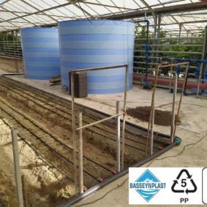 Ichimlik suvi uchun eko-konteyner 10 000 l. polipropilendan tayyorlangan, tank