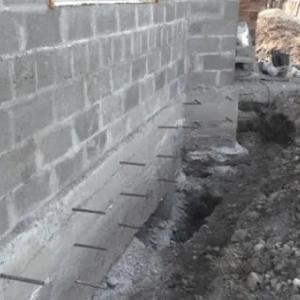 Вклейка арматуры для наращивания железа бетонных конструкций