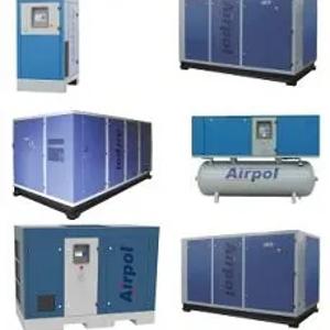 Маслянные и безмаслянные  винтовые компрессоры  AIRPOL