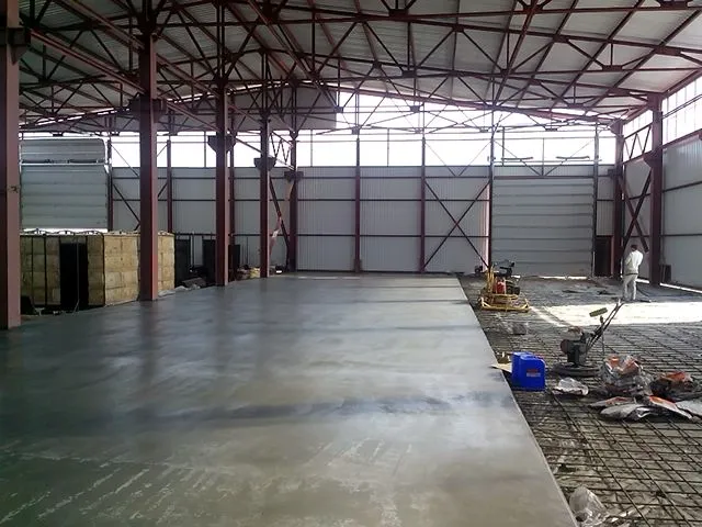 Beton zamin, monolitik zamin, o'z-o'zidan yasalgan zamin, sanoat
