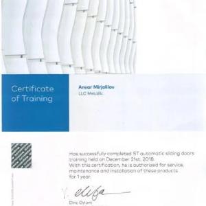 DORMAKABA sensorli eshiklariga texnik xizmat ko'rsatish, o'rnatish va ta'mirlash