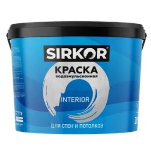SIRKOR краска водоэмульсионная "INTERIOR" 10 кг 
