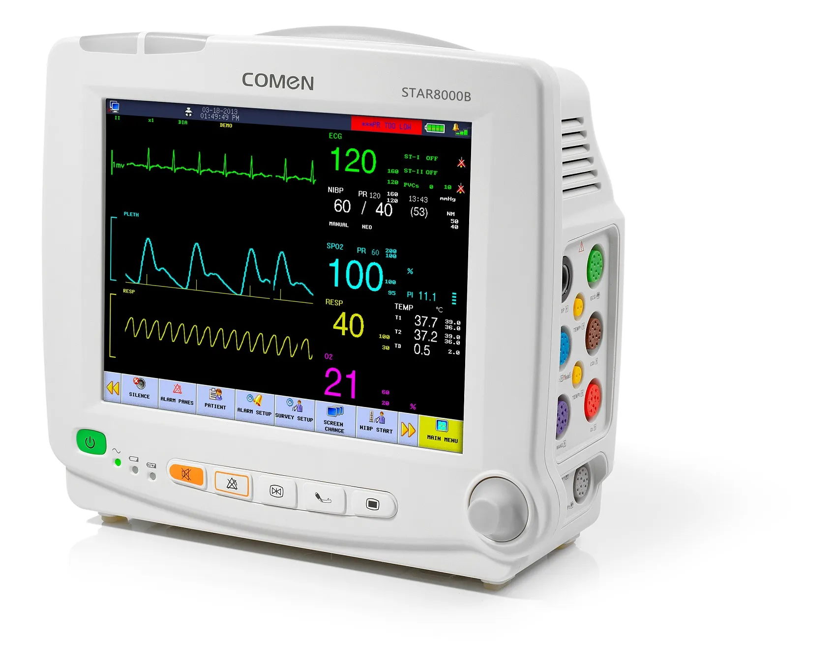 To'shak yonidagi bemor monitori STAR8000C (COMEN, Xitoy)
