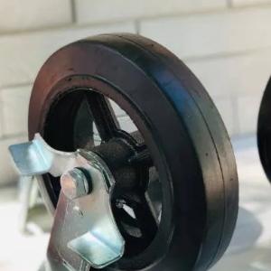 Колесо обрезиненное неповоротные без тормоза 160мм (FCD63)