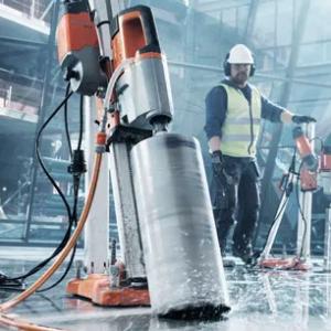 Алмазное бурение отверстий в железобетоне