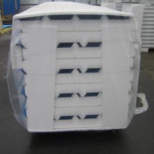 Стеновые сэндвич панели RAL1015 - бежевые , RAL9003  - белые,   толщина 100мм