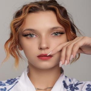 SE1-GRAY  0.00 2PS с Каплей Цветные СЕРЫЕ линзы, 2 Линзы+Капли для глаз в Подарок.