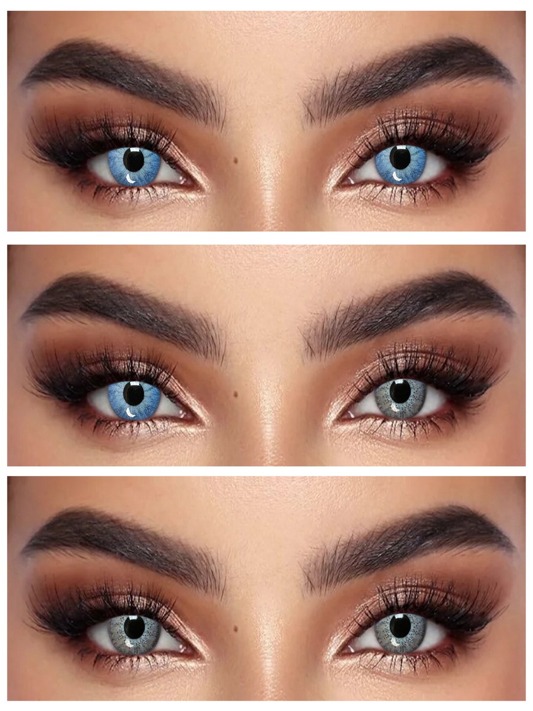 S2-332 BROWN 0.00 Rangli QO‘NG‘IR linzalari, go‘zallik uchun. 1 dona linza