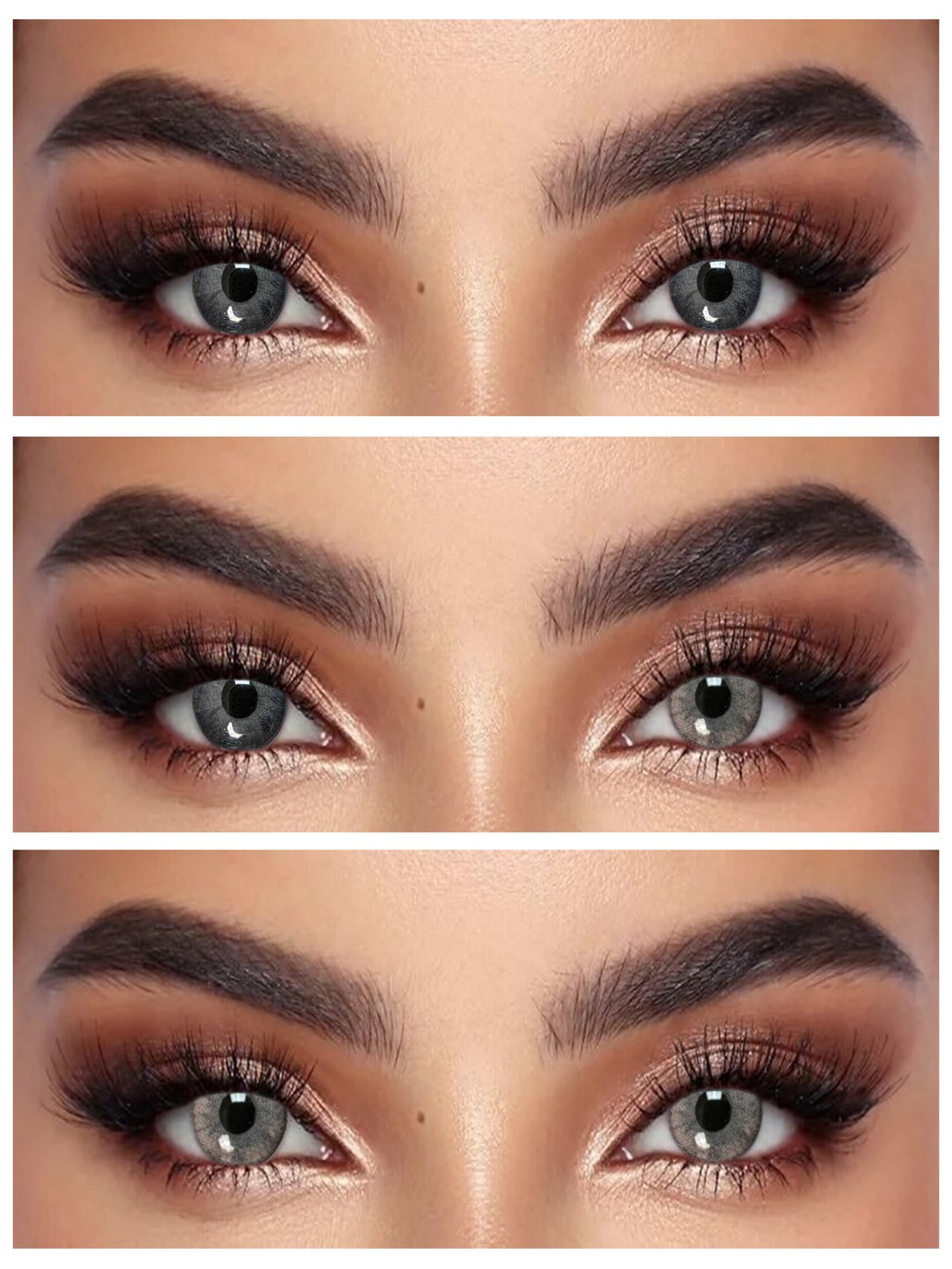 S2-429 L.BROWN 0.00 Rangli QO‘NG‘IR linzalari, go‘zallik uchun. 1 dona linza