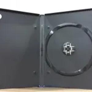 DVD qutisi (14 mm) Shaffof mat, qora