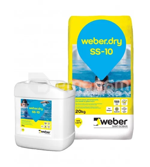 Гидроизоляция двухкомпонентная "Weber" (Турция)