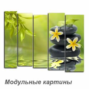 Модульные картины на стекле, картины на холсте, скинали