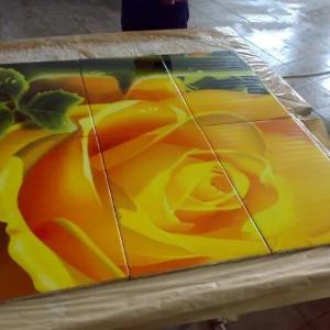 Ультрафиолетовая печать на кафеле и стекле