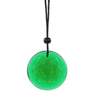 Глазурный зелёный кулон