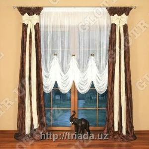 Шторы на трубчатом карнизе