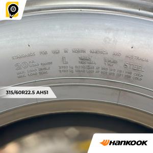 "HANKOOK"315/60R22.5 PR20 AH51