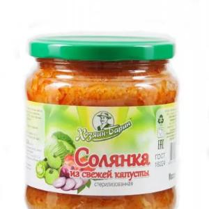 Sterilizatsiyalangan yangi karam Solyanka