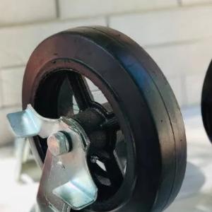 Колесо обрезиненное неповоротные без тормоза 160мм (FCD63)