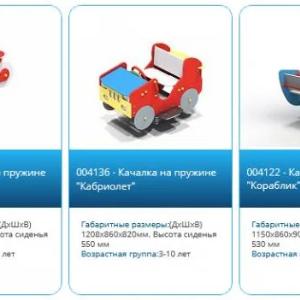 Качалки на пружине (качели качалки)