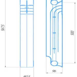 Isitish bimetalik radiator Next PLUS