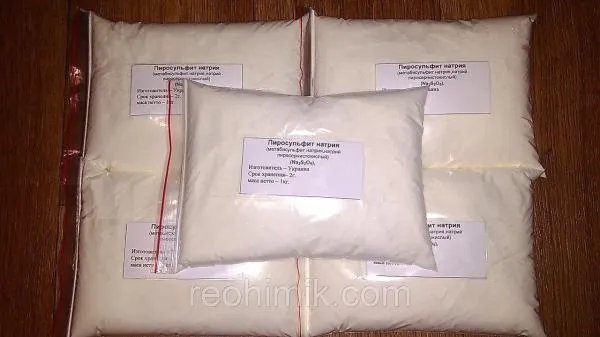 Natriy pirosulfit (natriy metabisulfit oziq-ovqat darajasi E 223)
