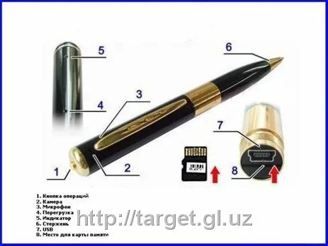 Yashirin kamera qalami 32 GB