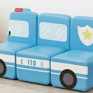 Мягкий детский диван полиция JMS 048