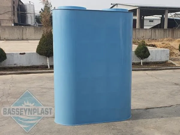 Suv uchun 2m3, tonna oval polipropilen eko-sig'im, bak, rezervuar