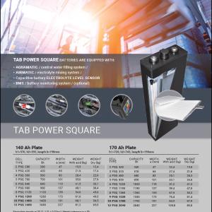 Тяговые аккумуляторы 24В, 48В, 80В (до 2040Ач) TAB PSQ