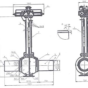 DU-700MM RU-6.3MPA pnevmatik-gidravlik qo'zg'aysanli sharli klapan 11LS60PM er osti o'rnatish