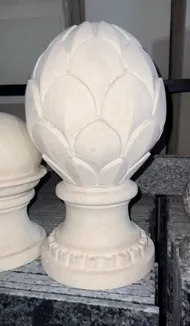 Travertin baluster