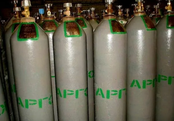 Аргон газообразный в баллонах 40л. Также есть Кислород,Азот,Углекислый газ,Гелий, Ацетилен в баллонах.