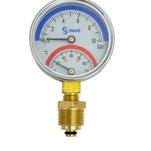 Termomanometr 10 Bar / 120C, 63 mm