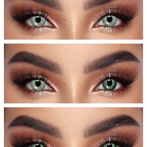 S2-525 GREEN  0.00  Цветные ЗЕЛЕНЫЕ контактные линзы, для красоты. 1 Линза