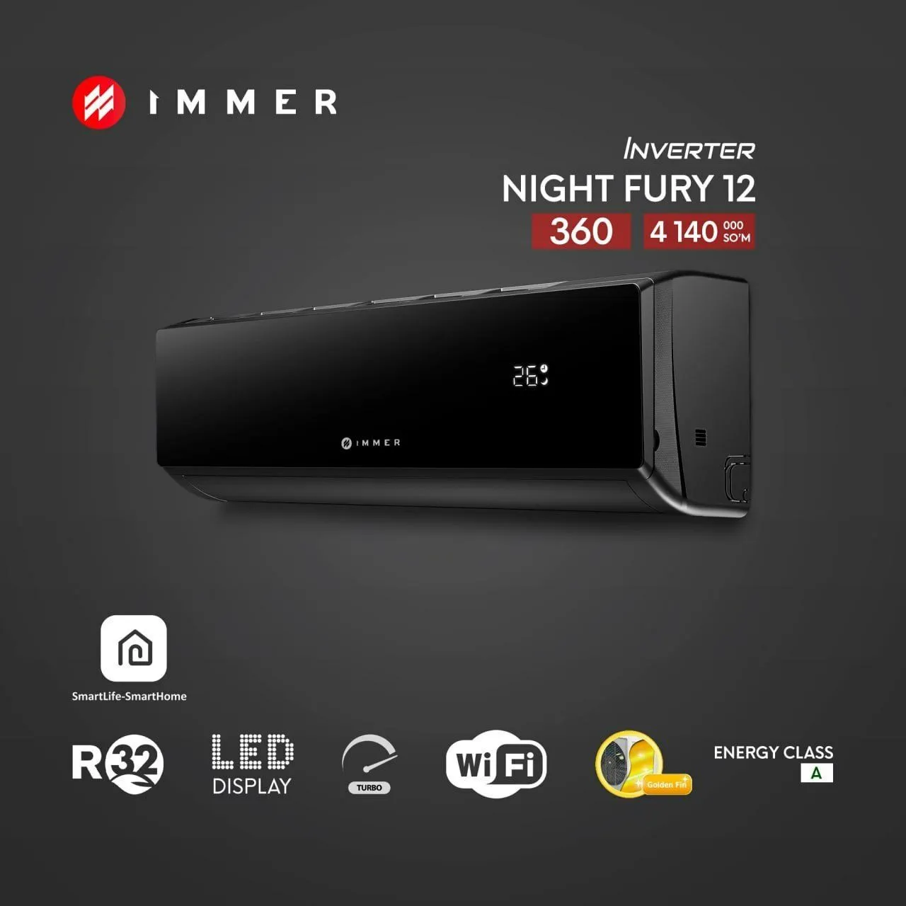 Konditsioner Immer Night Fury 12 Inverter