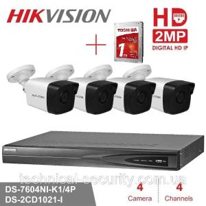 Видеонаблюдение.   IP 4 штук