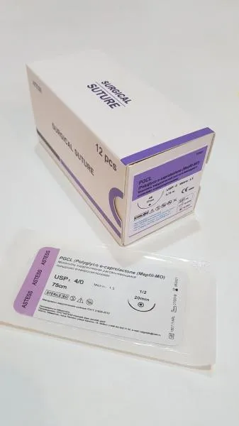 Monofilamentli jarroh. PGCL (Polyglyco e-kaprolakton (Mepfil-MO).
