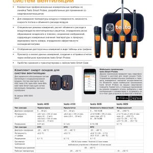 Приборы Testo для систем вентиляции