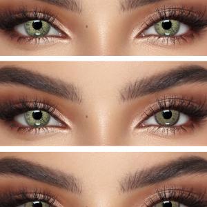LUNA NATURAL ALMOND 0.00 2PS  Цветные КАРИЕ контактные линзы, для красоты. 2 Линзы.