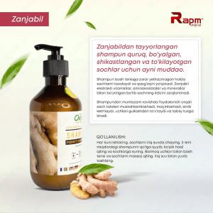 Zanjabil bilan mustahkamlovchi shampun - Rapm Chey