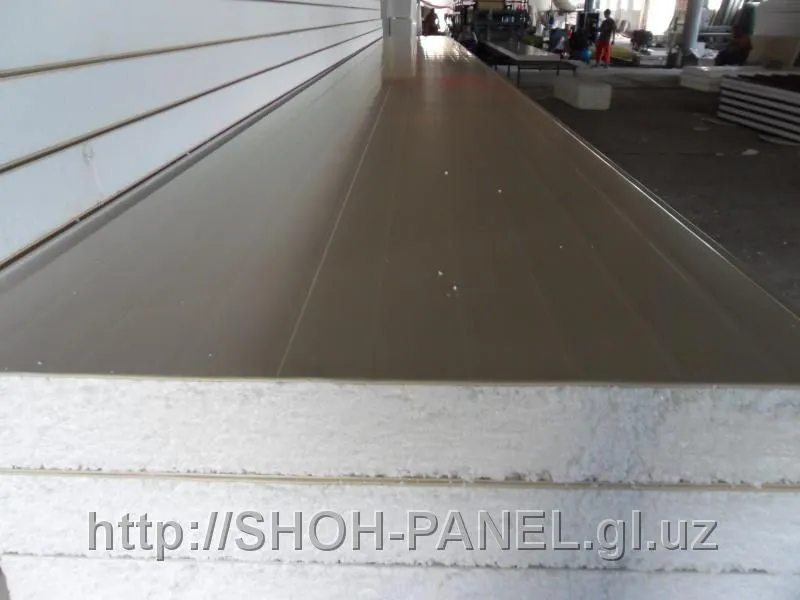 Sendvich panellari RAL1015 - bej, RAL9003 - oq, qalinligi 50 mm
