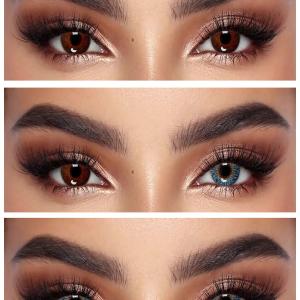 S3-648 AQUA BLUE  0.00 2PS Цветные ГОЛУБЫЕ контактные линзы, для красоты. 2 Линзы.