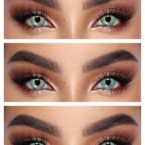 KA0203 BLUE  0.00 2PS Цветные ГОЛУБЫЕ контактные линзы, для красоты. 2 Линзы.