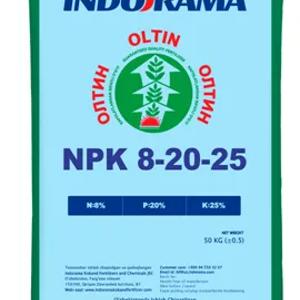 Комплексное удобрение NPK 8:20:25 Азот: 8%, Фосфор: 20%, Калий: 25%