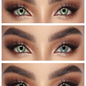 CA2-03 BLUE  0.00 2PS Цветные ГОЛУБЫЕ контактные линзы, для красоты. 2 Линзы.